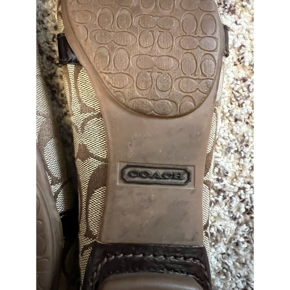 Coach Fortunata Women's Sz 8M Driving Loafers Signature C Slip On - Picture 7 of 9